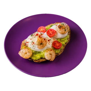 Avocado Toast with Shrimp